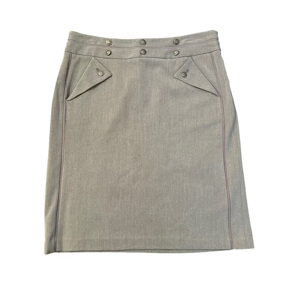 Grace Elements light gray pencil skirt size 10P NWT - Picture 1 of 8